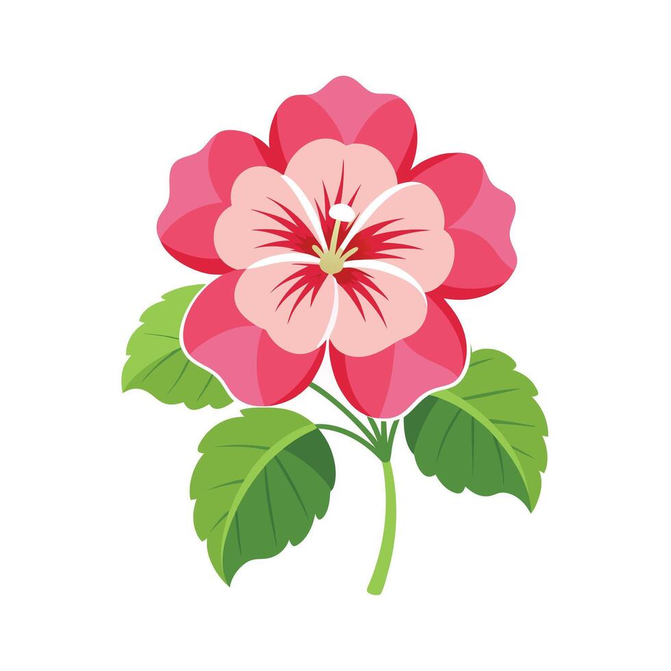 Beautiful Flower Minimalist Floral Illustration vector