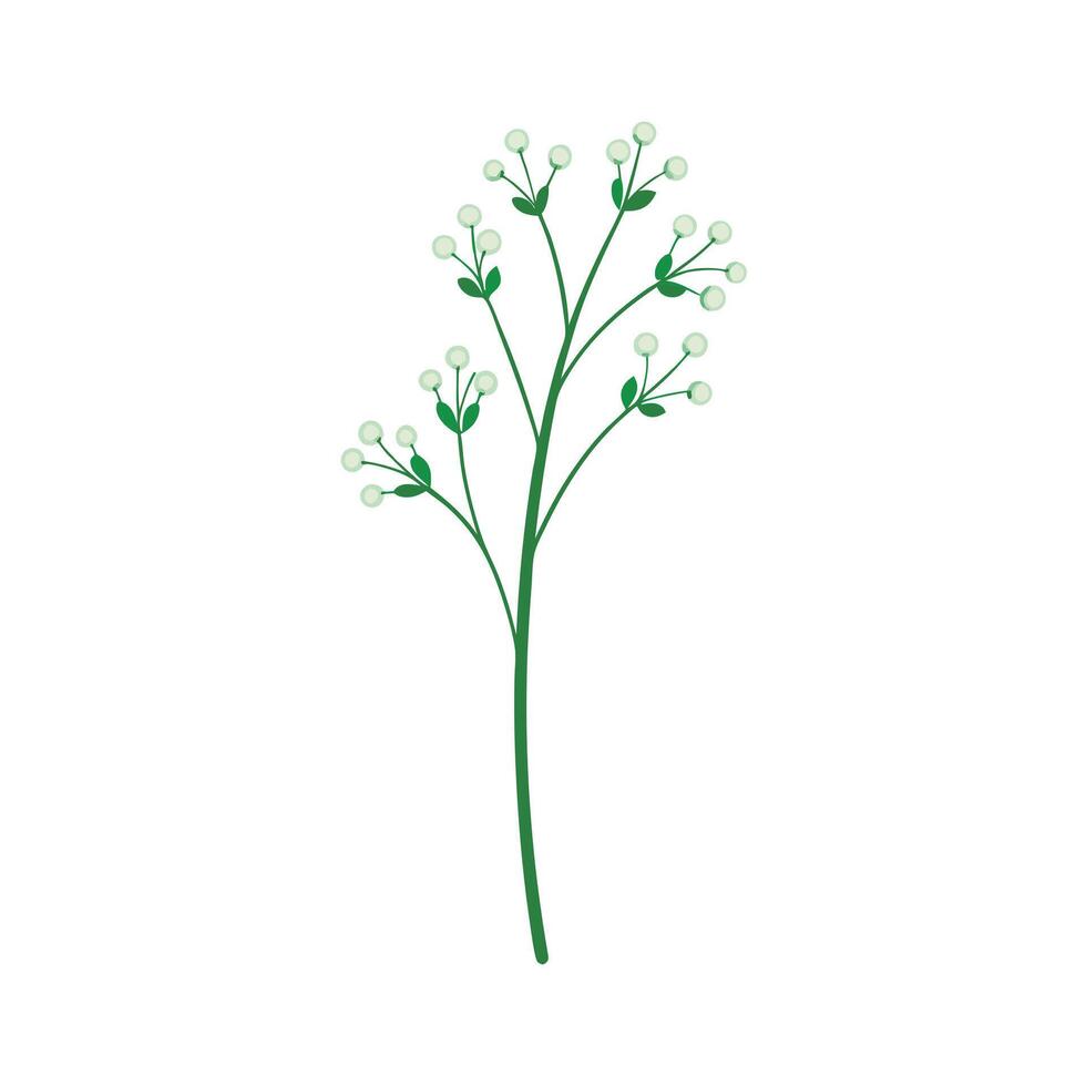 Beautiful Flower Minimalist Floral Illustration vector