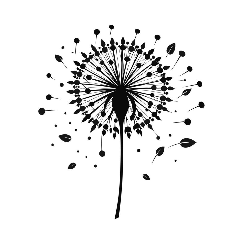Beautiful Flower Minimalist Floral Illustration vector