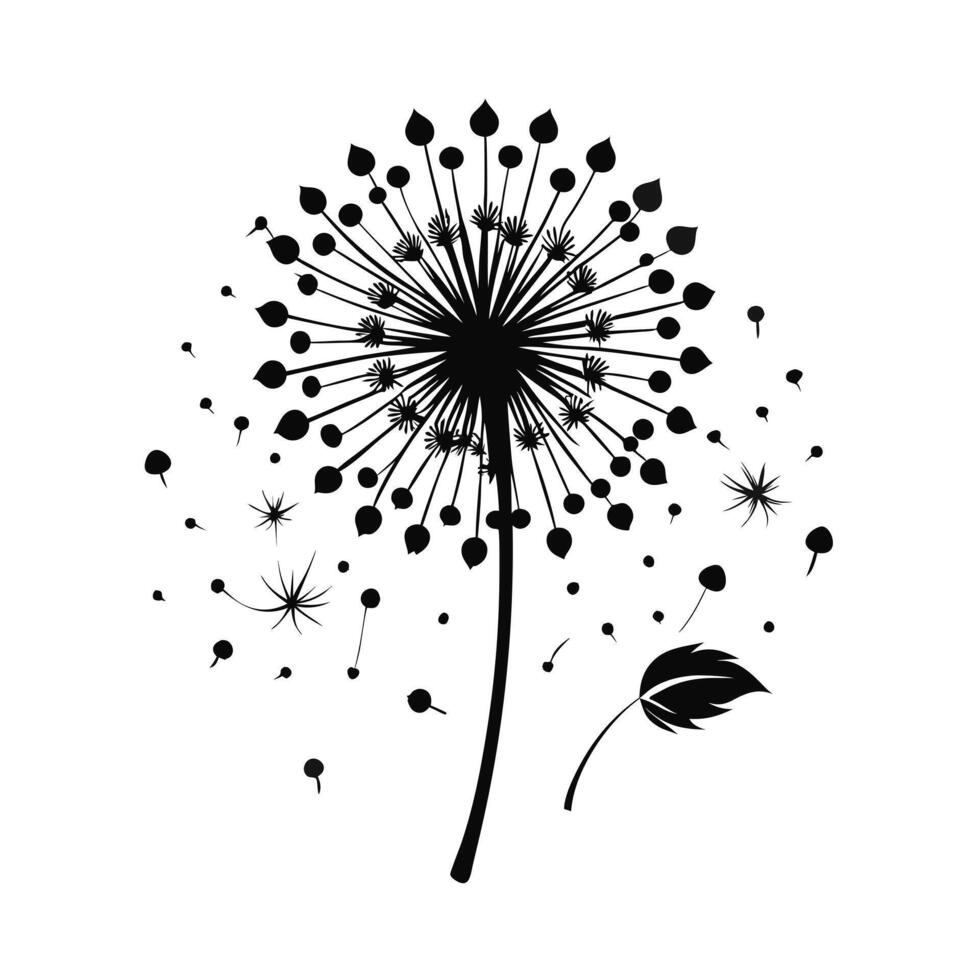 Beautiful Flower Minimalist Floral Illustration vector