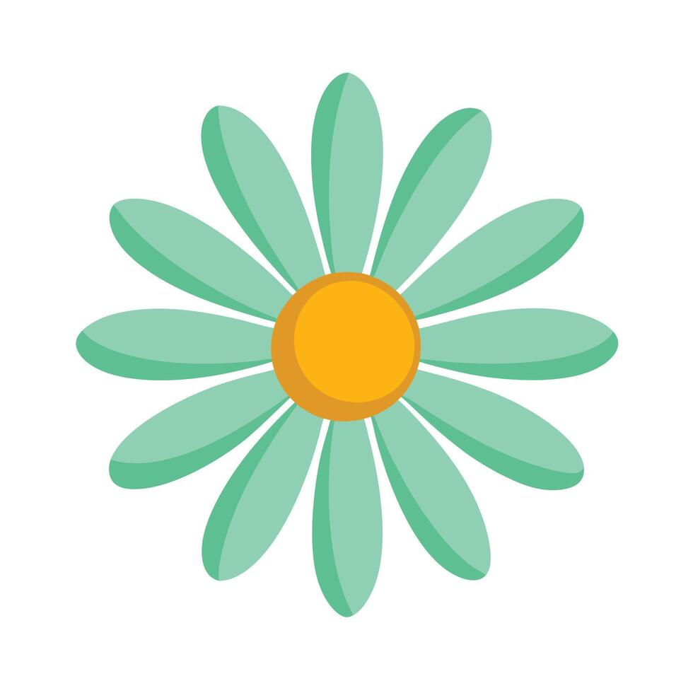 Beautiful Flower Minimalist Floral Illustration vector