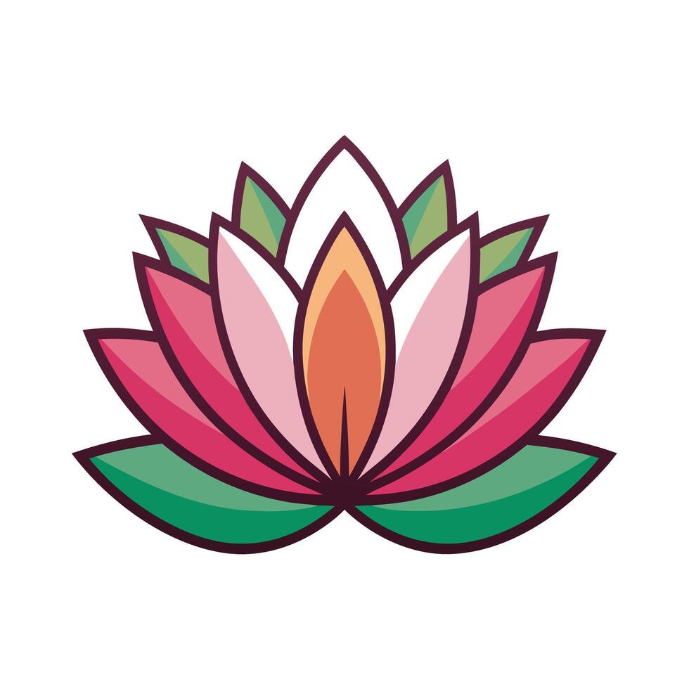 Beautiful Flower Minimalist Floral Illustration vector