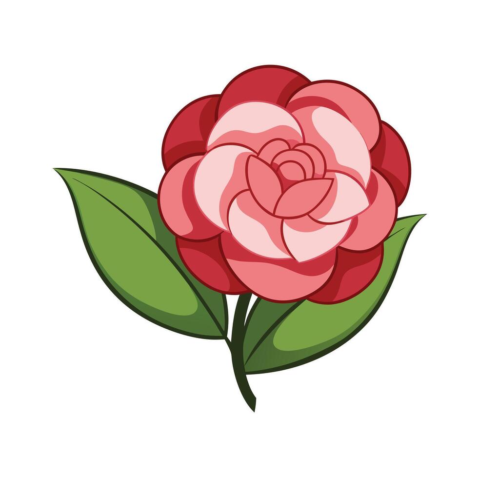 Beautiful Flower Minimalist Floral Illustration vector