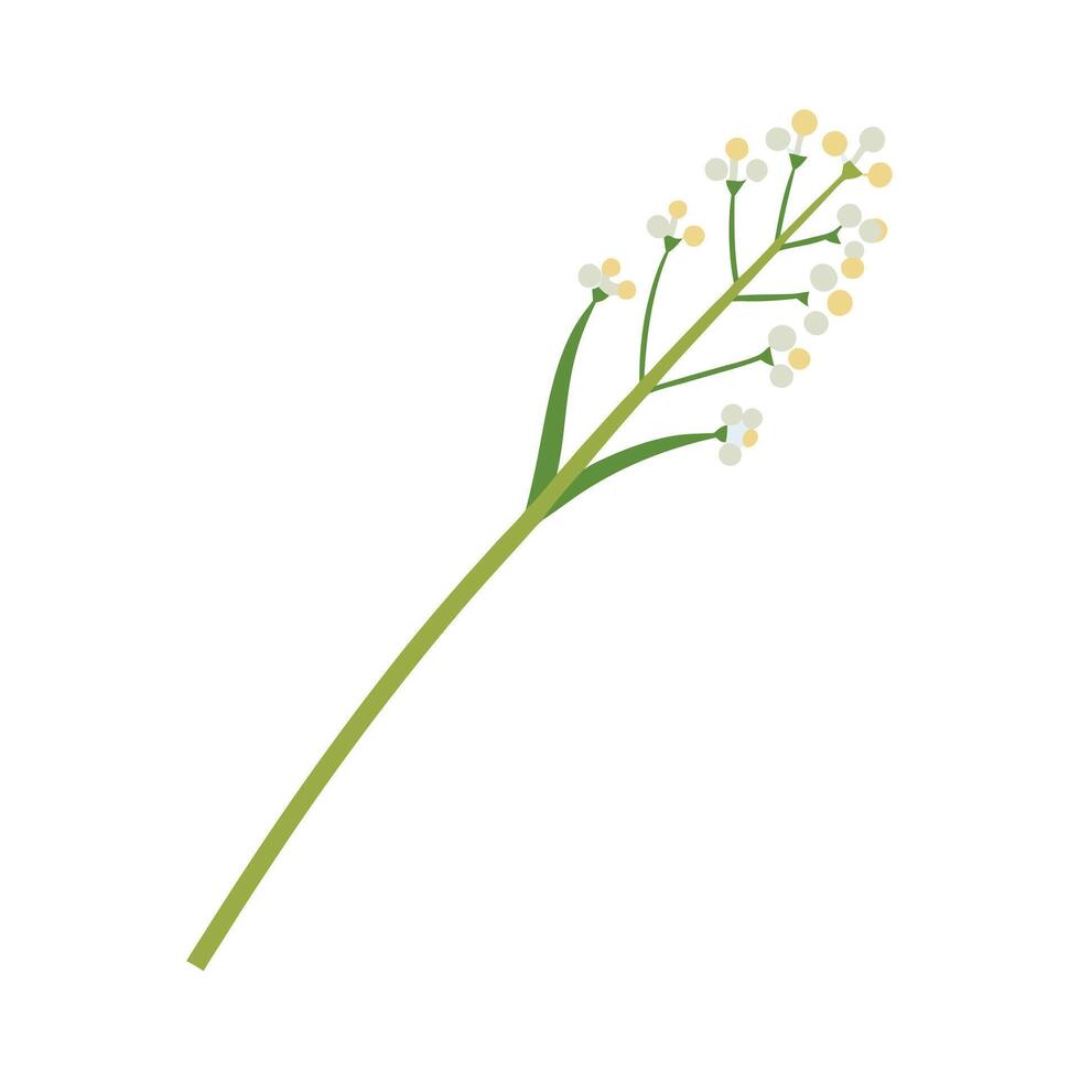 Beautiful Flower Minimalist Floral Illustration vector