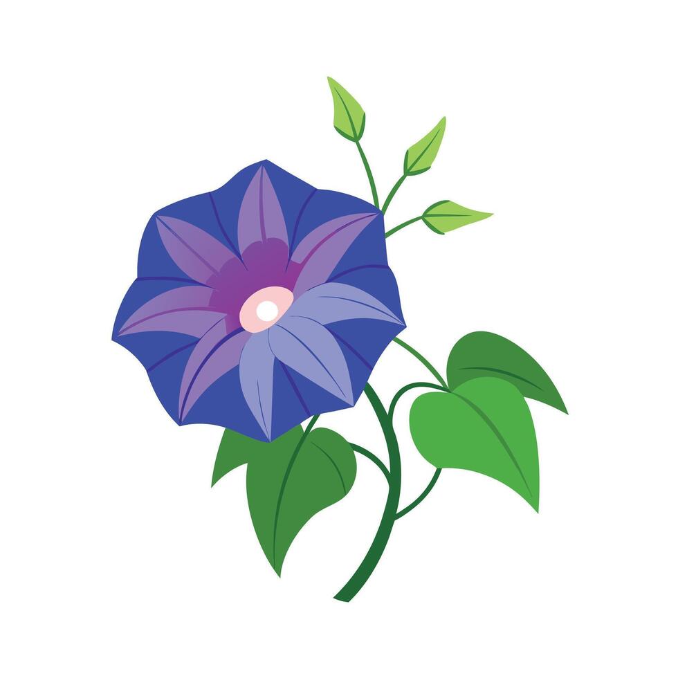 Beautiful Flower Minimalist Floral Illustration vector