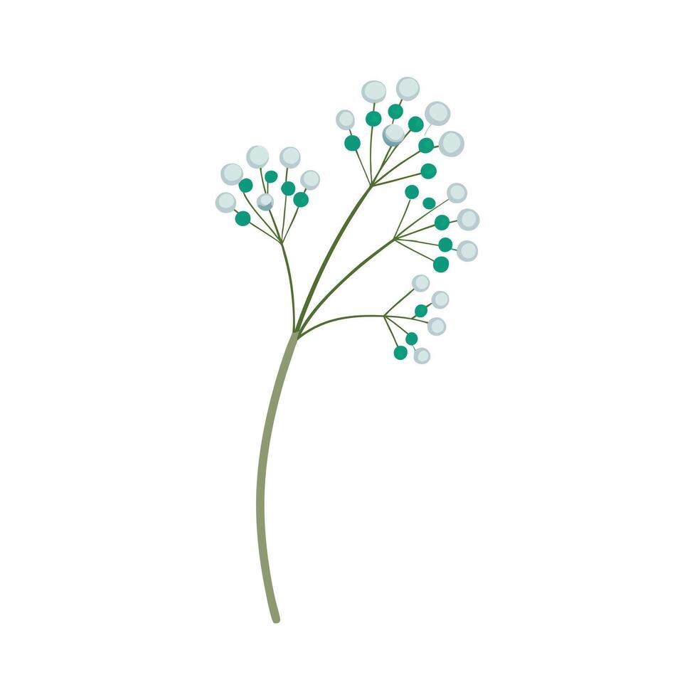 Beautiful Flower Minimalist Floral Illustration vector