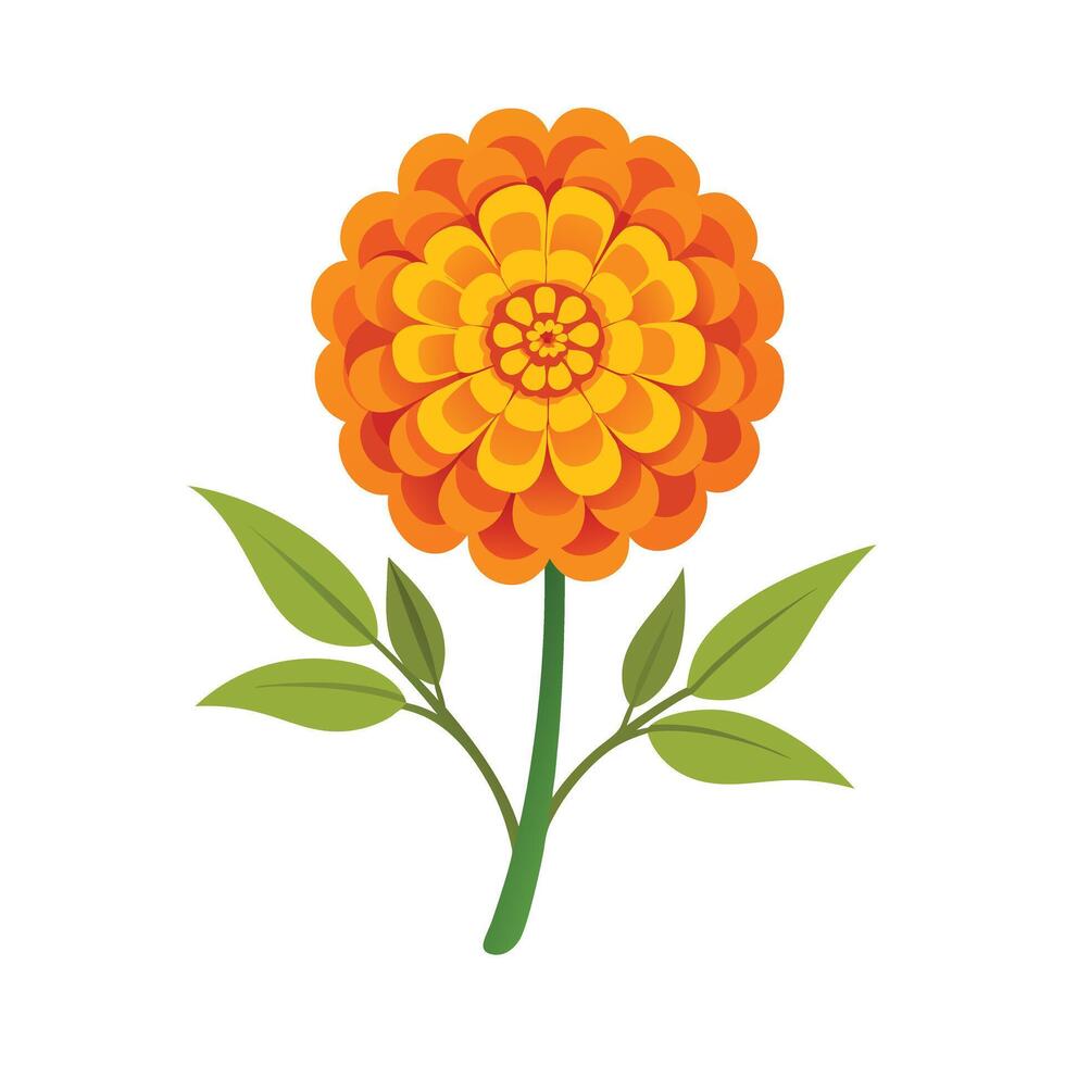 Beautiful Flower Minimalist Floral Illustration vector