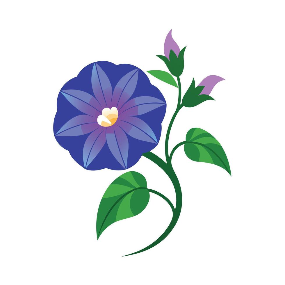 Beautiful Flower Minimalist Floral Illustration vector