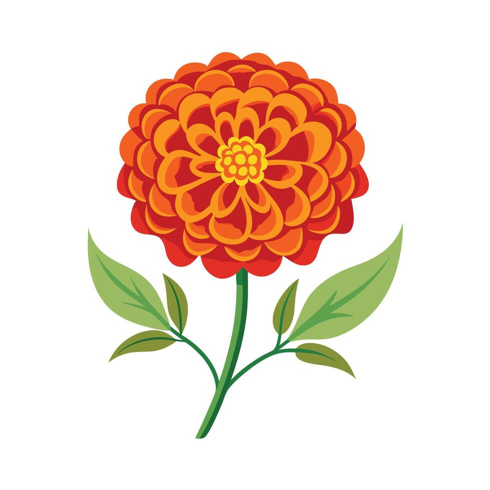 Beautiful Flower Minimalist Floral Illustration vector