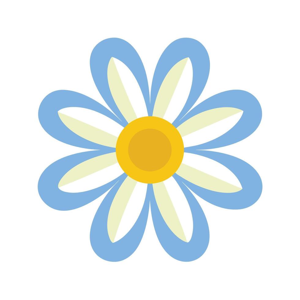 Beautiful Flower Minimalist Floral Illustration vector
