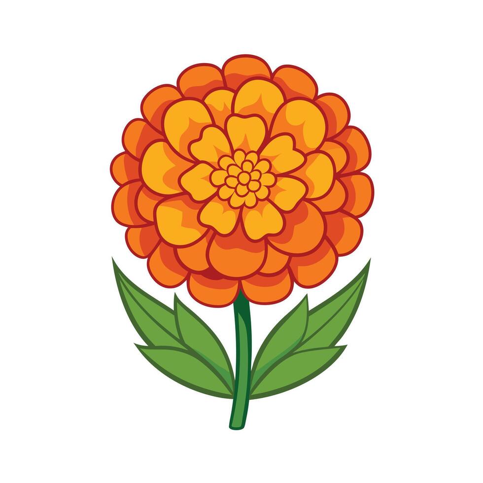 Beautiful Flower Minimalist Floral Illustration vector