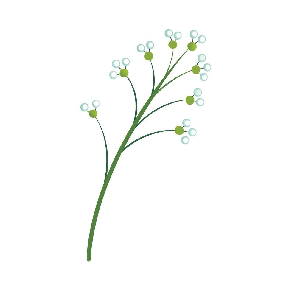 Beautiful Flower Minimalist Floral Illustration vector