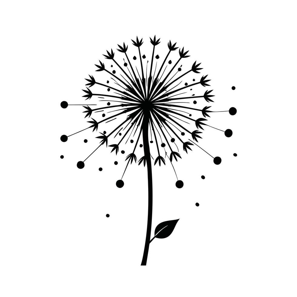 Beautiful Flower Minimalist Floral Illustration vector