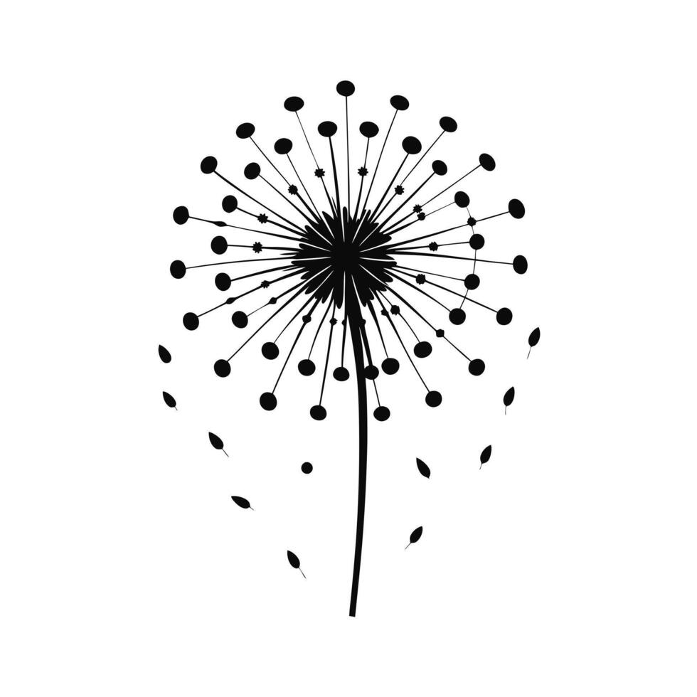 Beautiful Flower Minimalist Floral Illustration vector