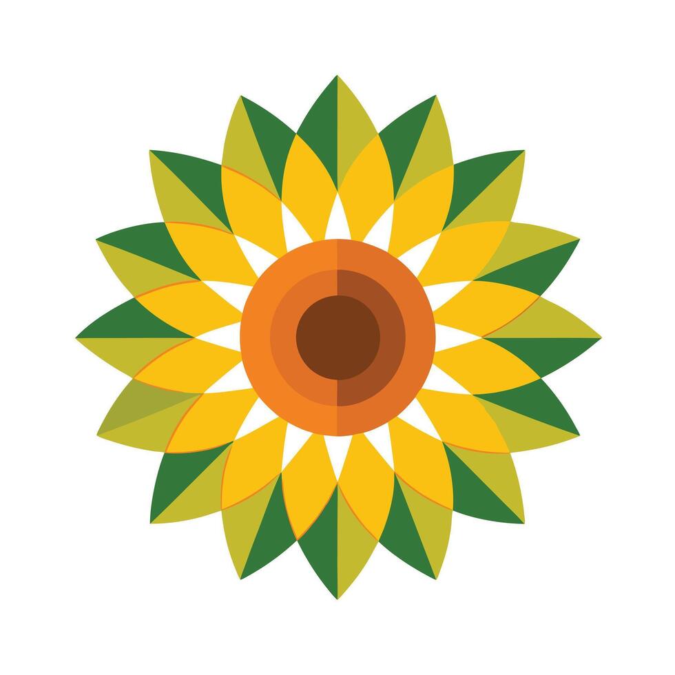 Beautiful Flower Minimalist Floral Illustration vector