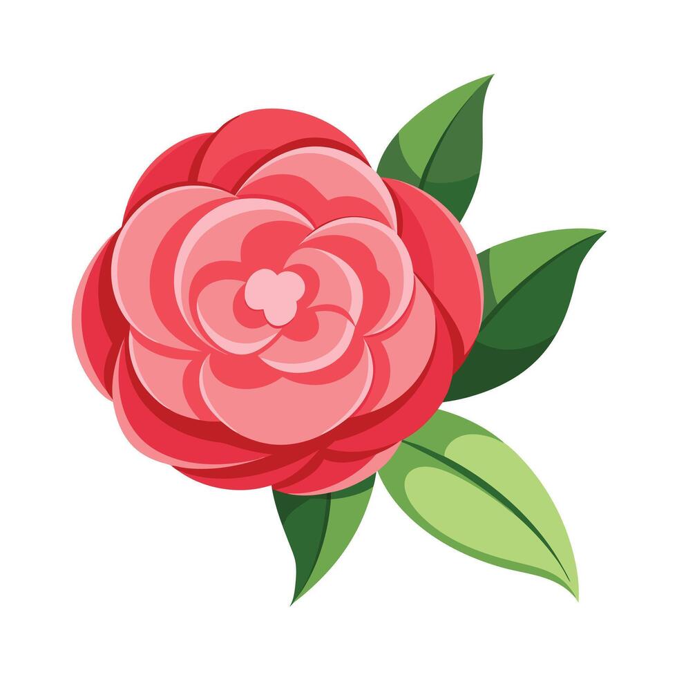 Beautiful Flower Minimalist Floral Illustration vector