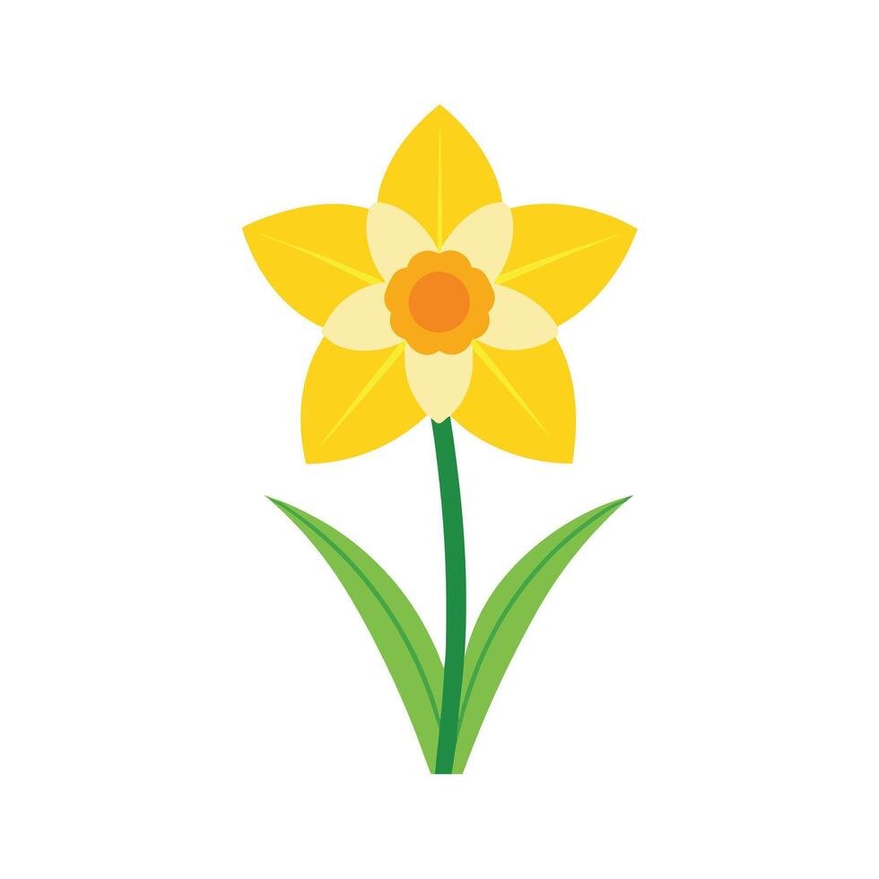 Beautiful Flower Minimalist Floral Illustration vector