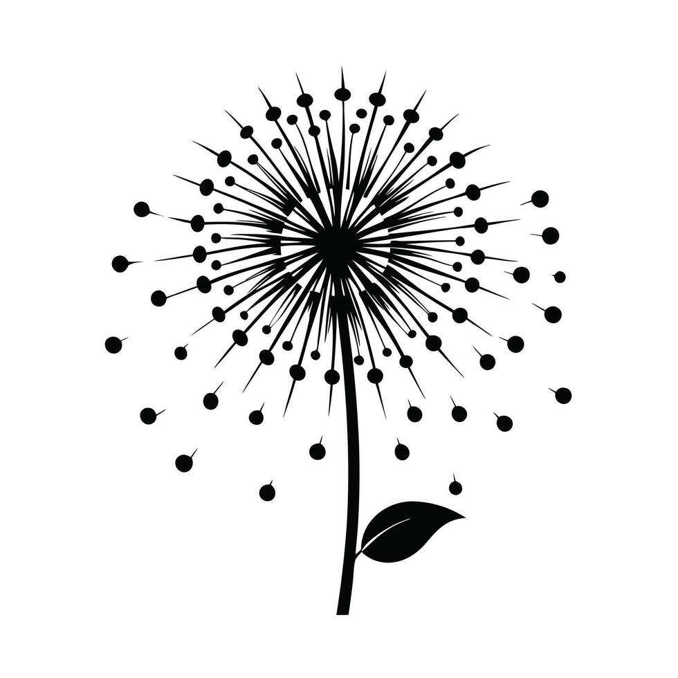 Beautiful Flower Minimalist Floral Illustration vector
