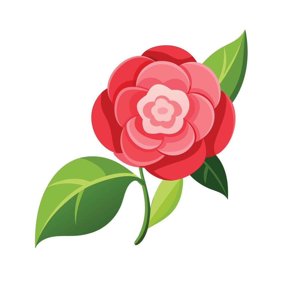 Beautiful Flower Minimalist Floral Illustration vector