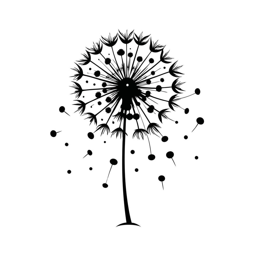 Beautiful Flower Minimalist Floral Illustration vector