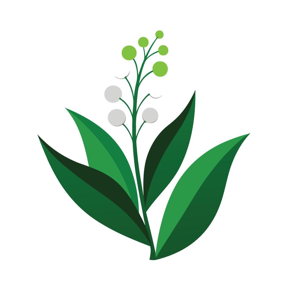 Beautiful Flower Minimalist Floral Illustration vector