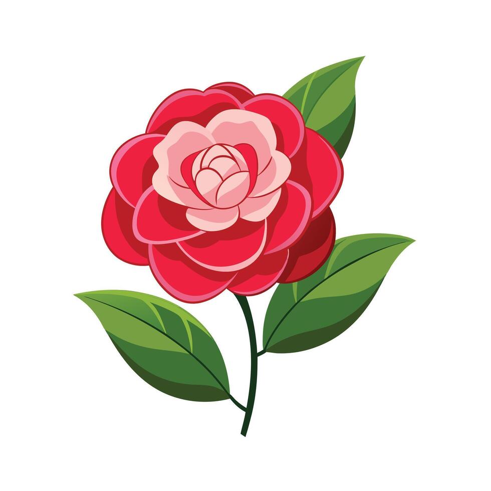 Beautiful Flower Minimalist Floral Illustration vector