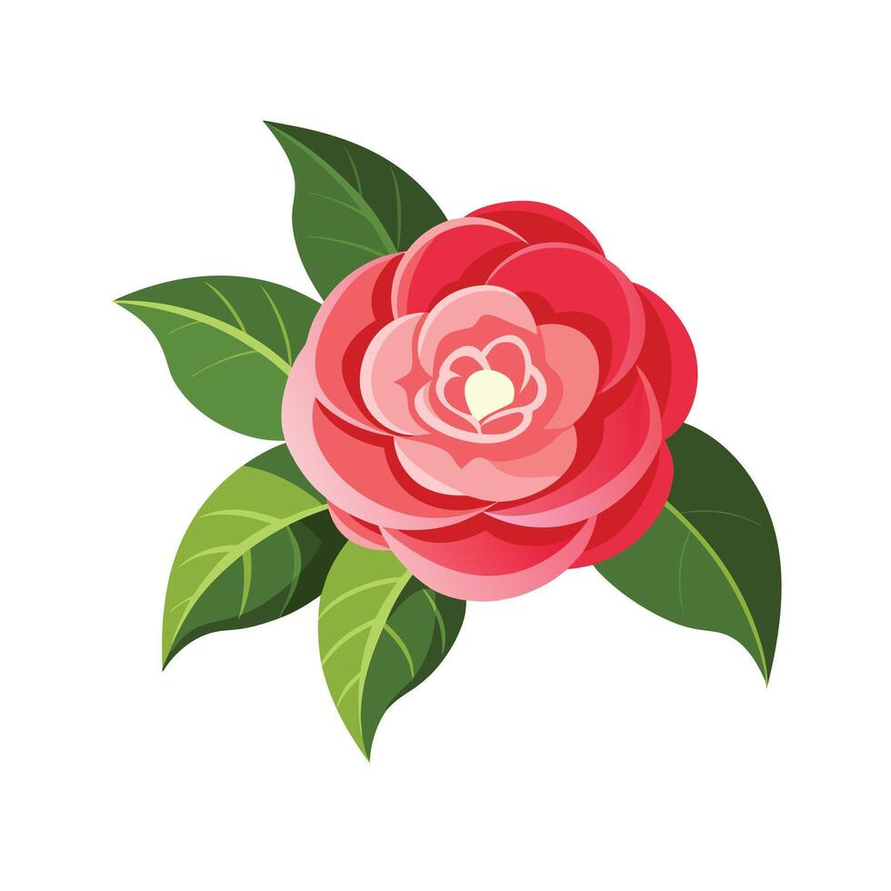Beautiful Flower Minimalist Floral Illustration vector