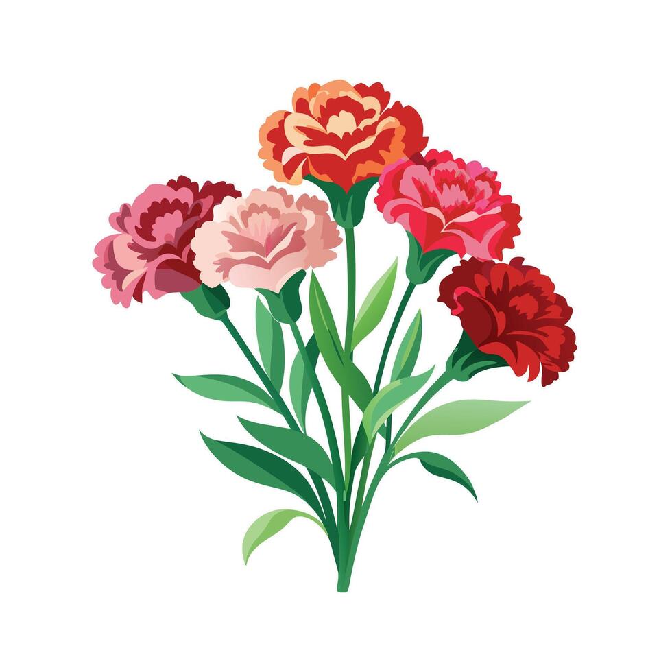 Beautiful Flower Minimalist Floral Illustration vector