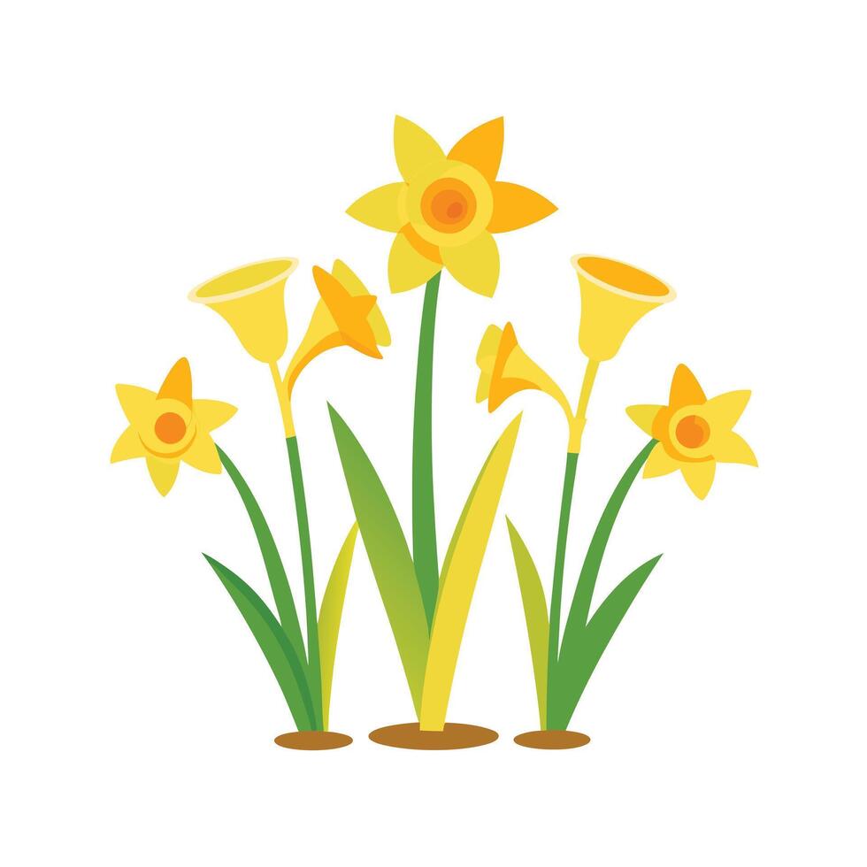 Beautiful Flower Minimalist Floral Illustration vector