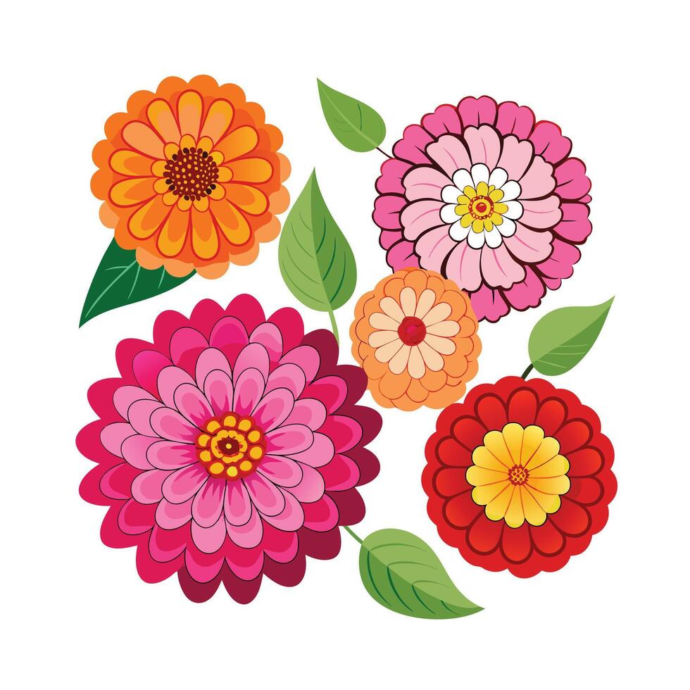 Beautiful Flower Minimalist Floral Illustration vector