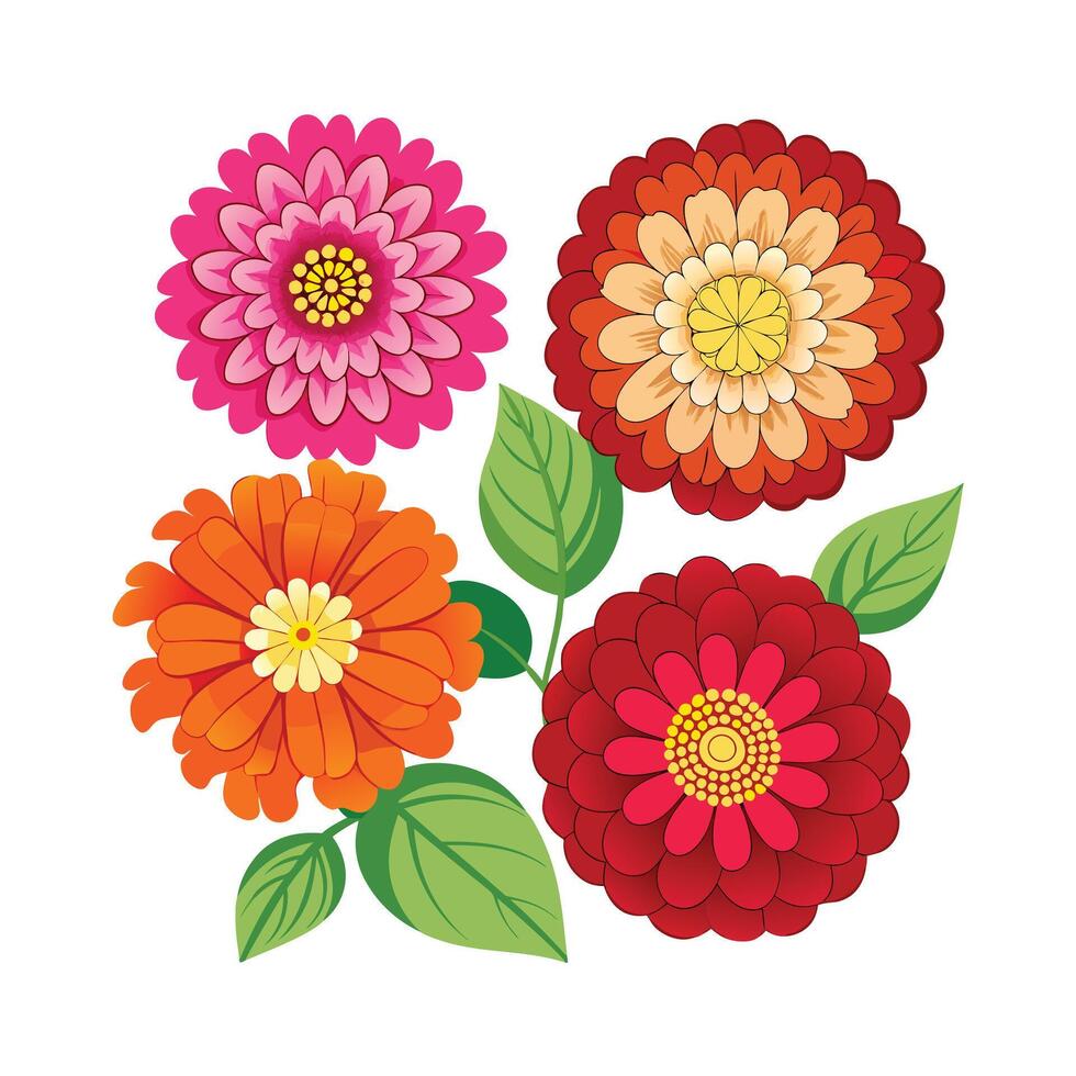 Beautiful Flower Minimalist Floral Illustration vector