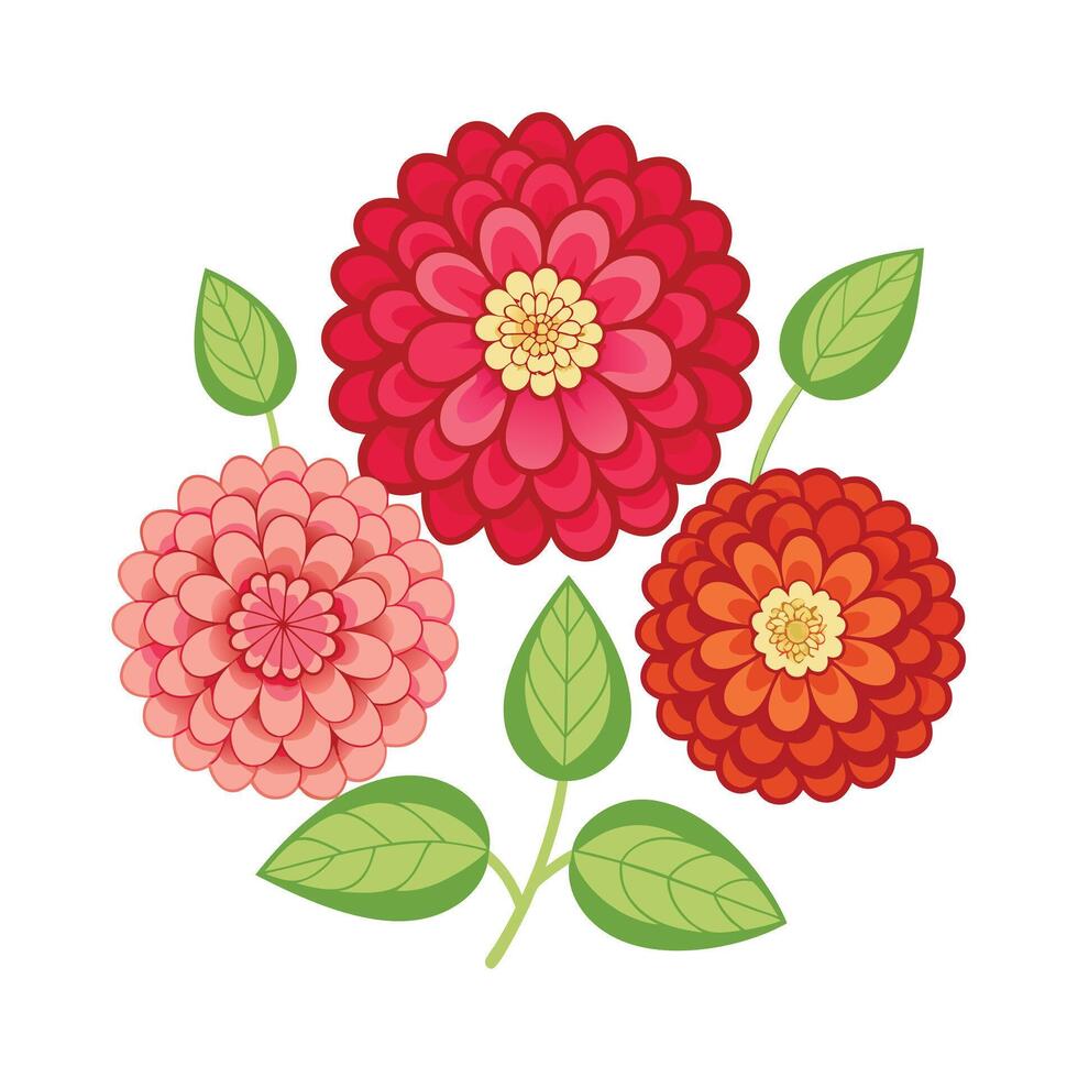 Beautiful Flower Minimalist Floral Illustration vector
