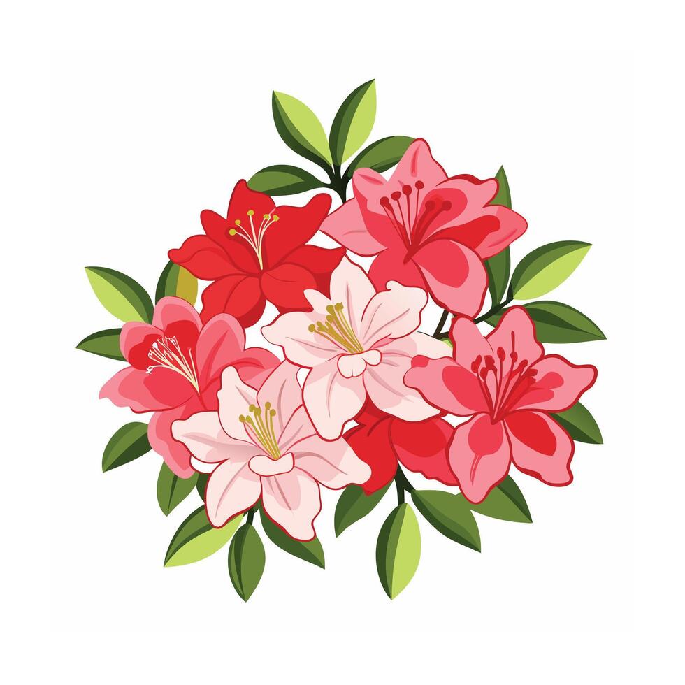 Beautiful Flower Minimalist Floral Illustration vector