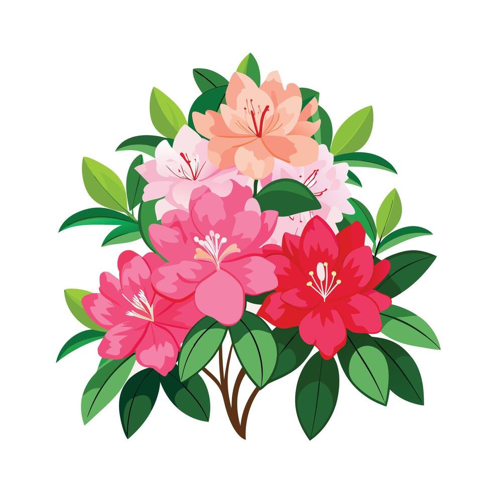 Beautiful Flower Minimalist Floral Illustration vector