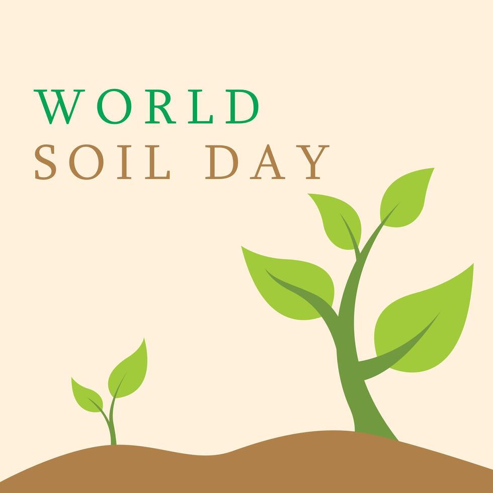 World Soil Day Design Illustration for Poster Background and Banner Design vector