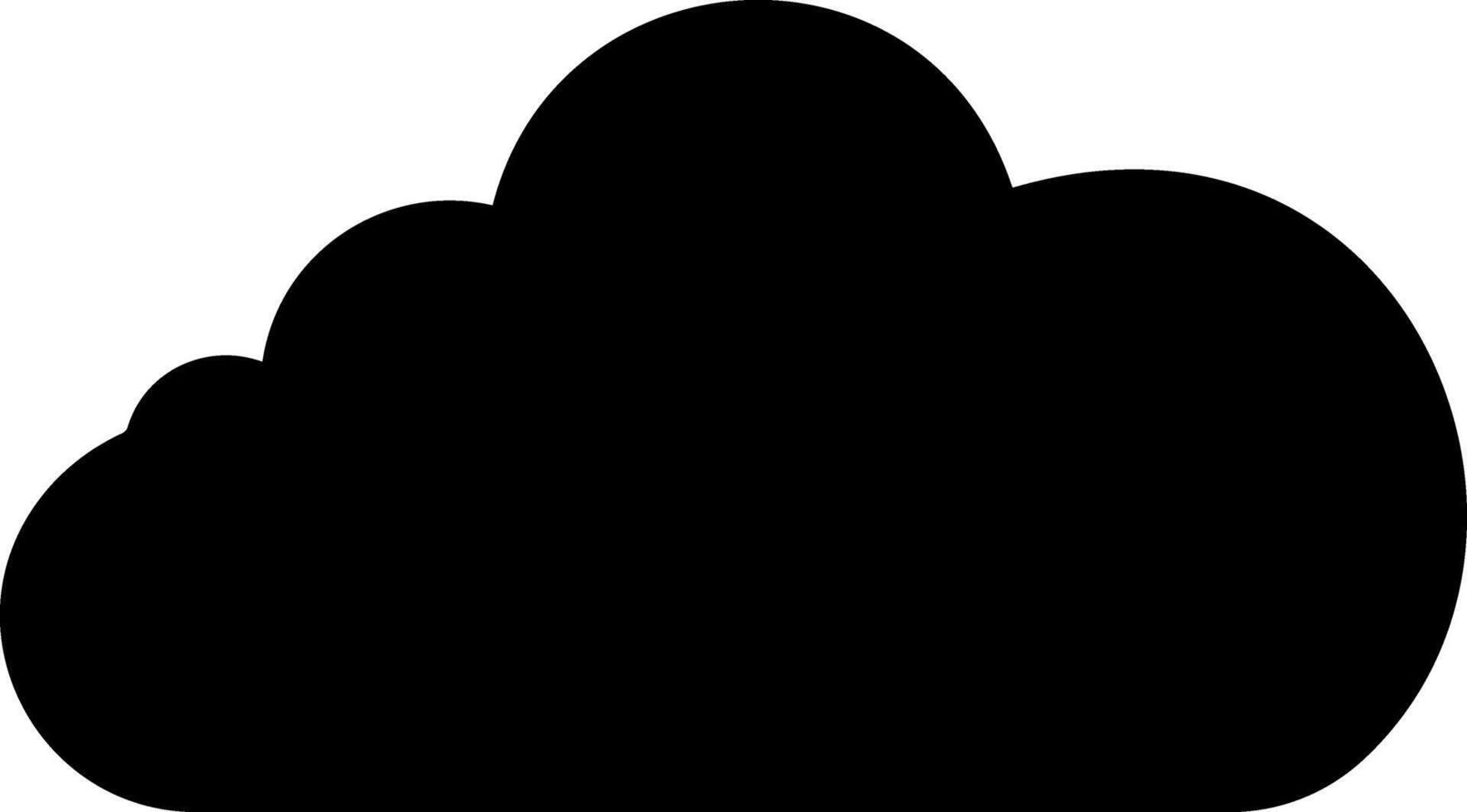 Cloud icon iWeather symbol clipart Stencil vector