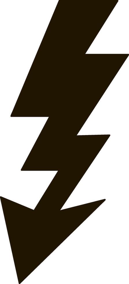 Lightning icon Thunder charging power Thunderstorm vector