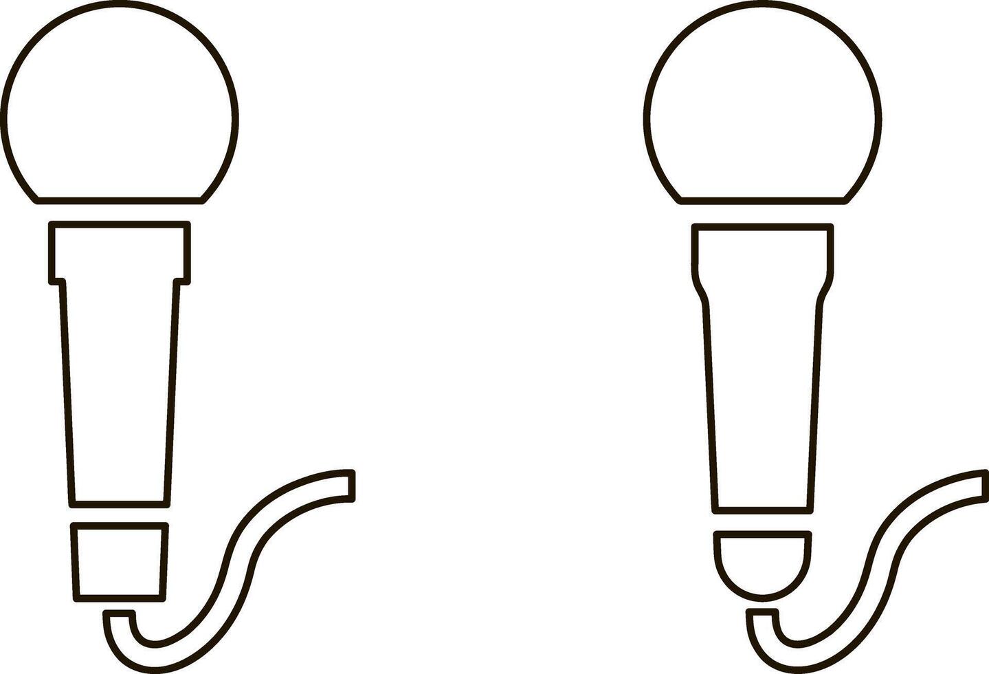 Microphone icon Music clipart vector