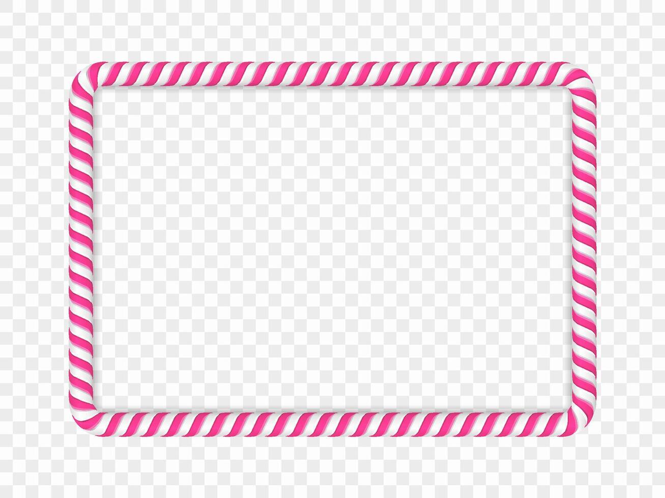 Candy Cane Frame vector