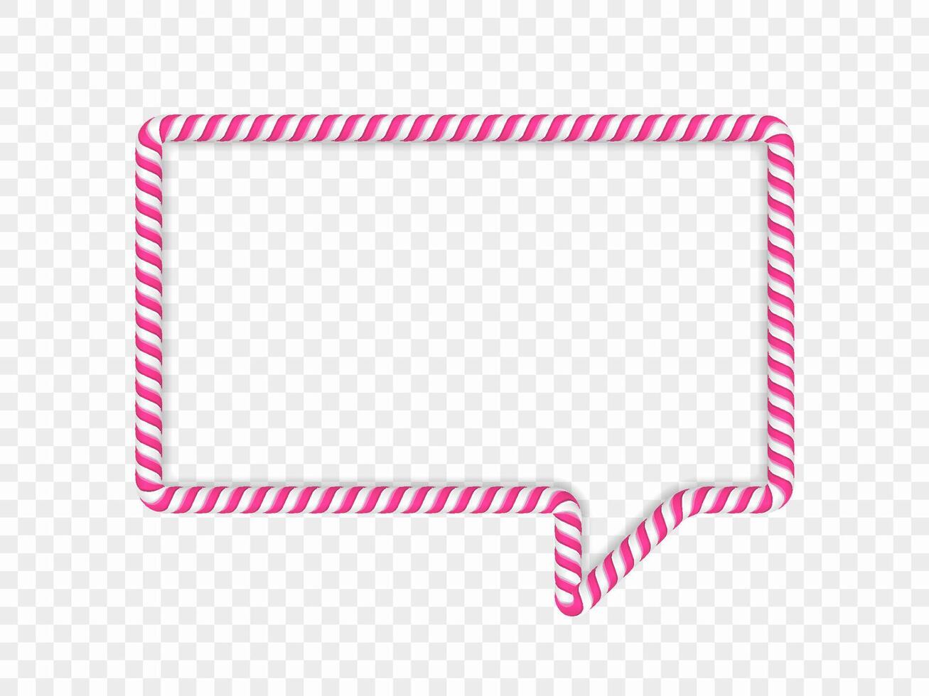 Candy Cane Frame vector