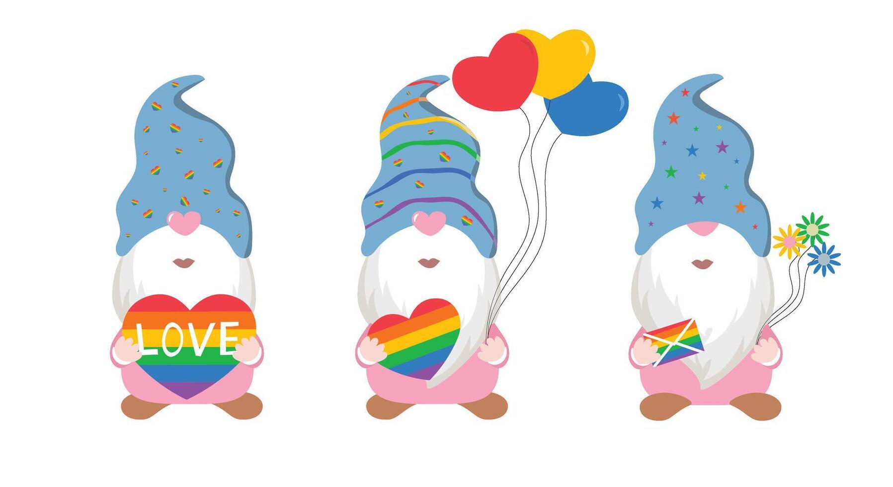 Valentine's Day Gnomes vector