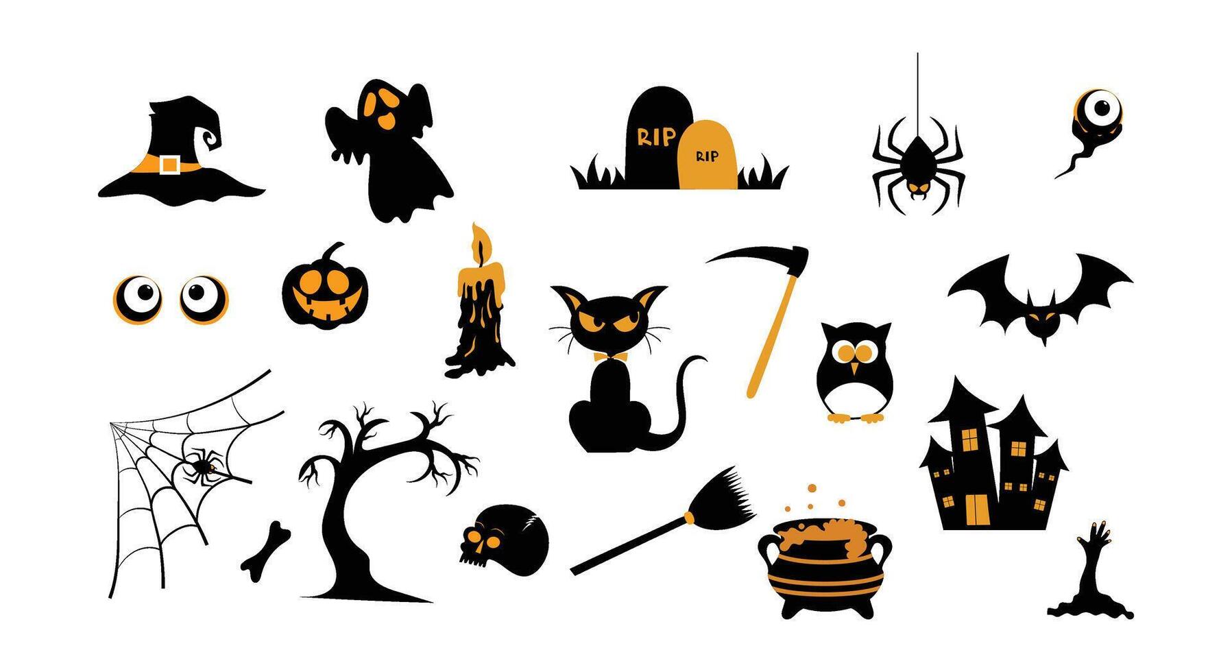 Happy Halloween Stickers vector