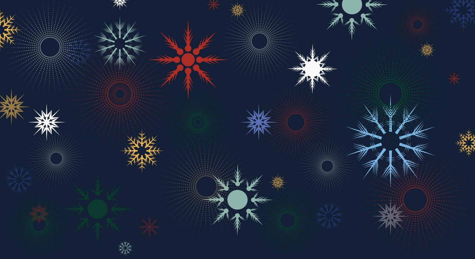 Christmas Background With Snowflakes vector