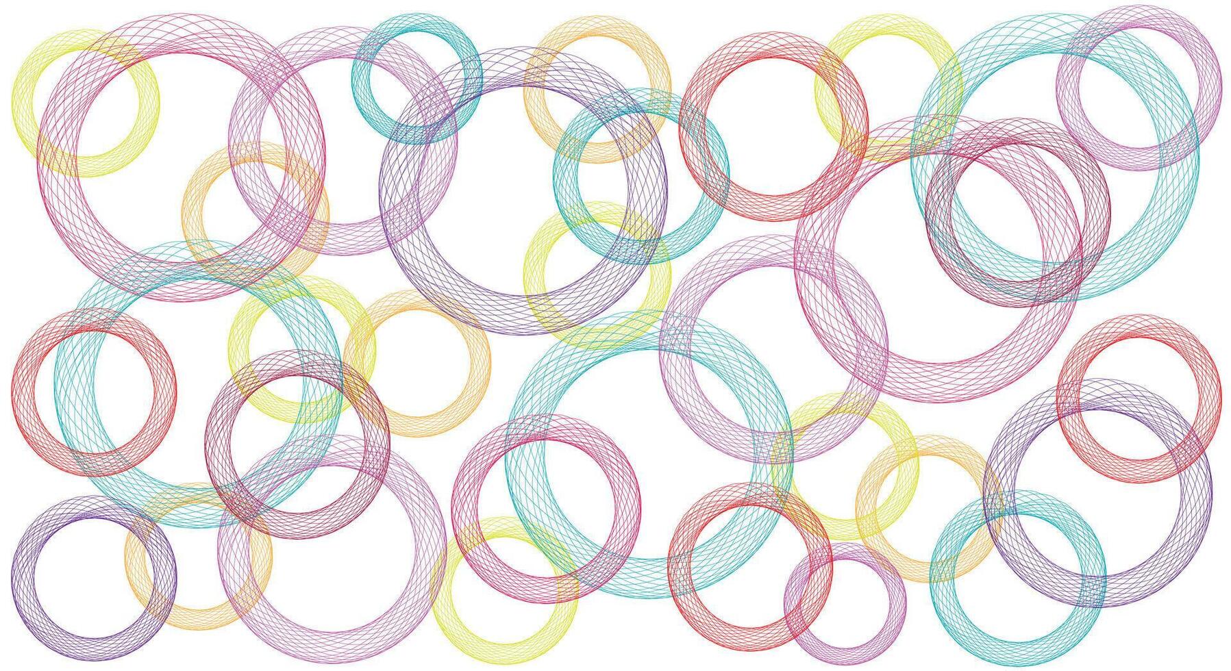 Colorful Circular Patterns Background vector