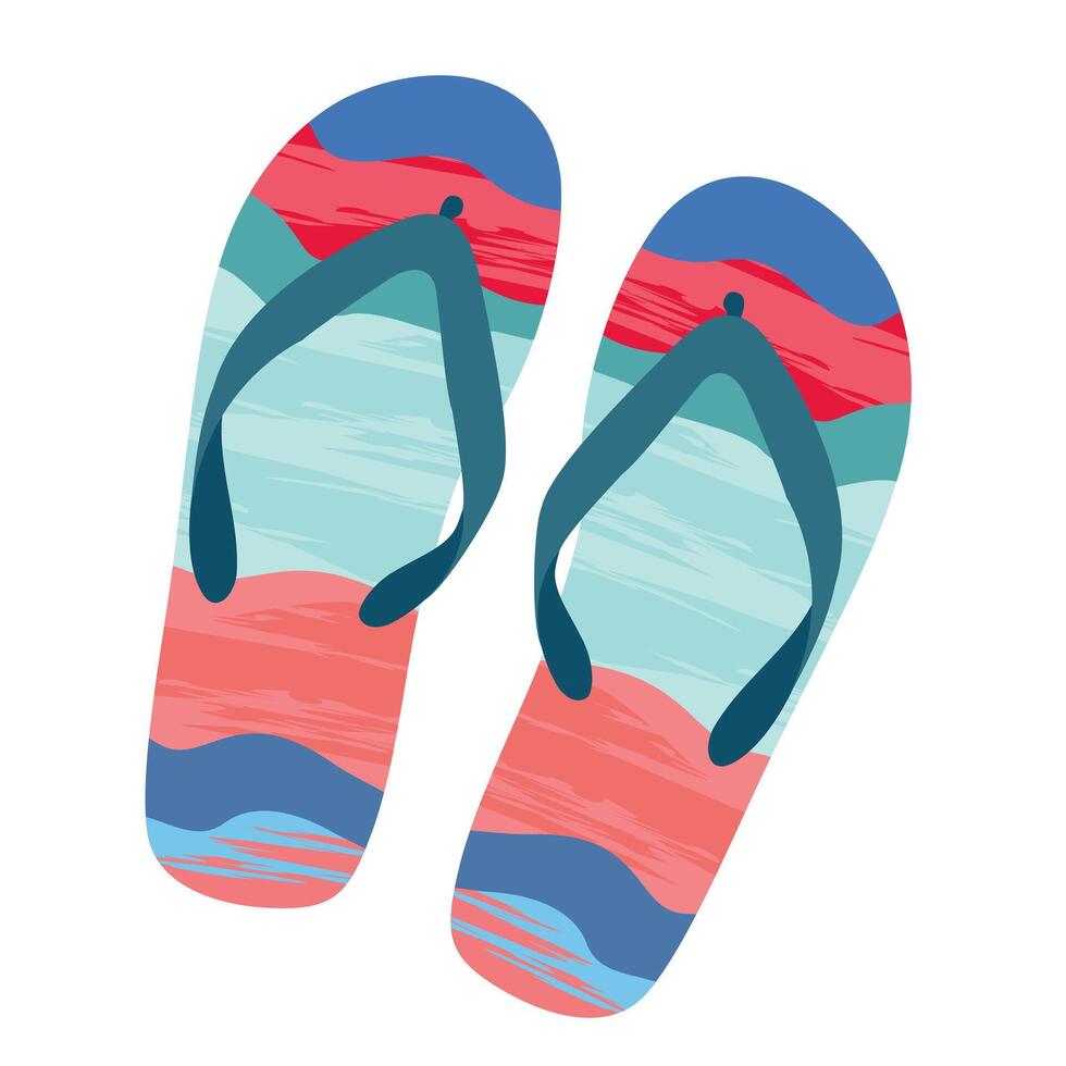 BEACH SLATES FLIP-FLOPS vector