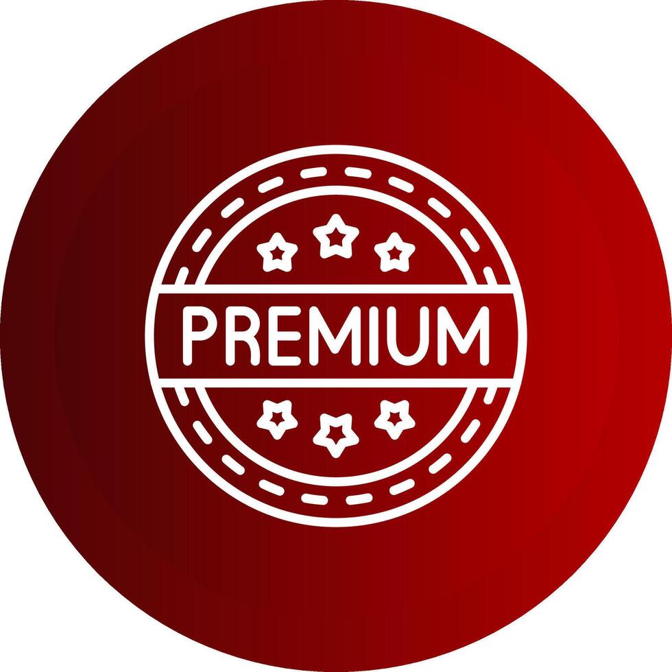 Premium Line Button Icon vector