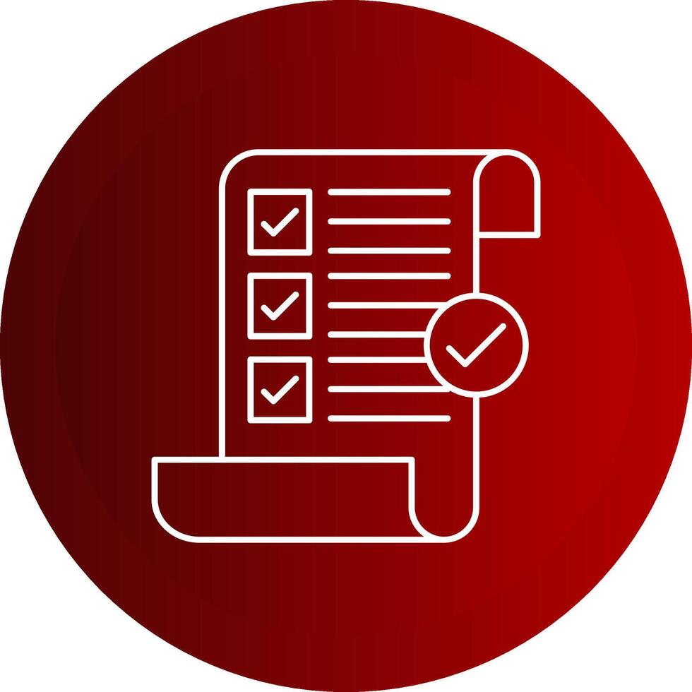 Terms and Conditions Line Button Icon vector
