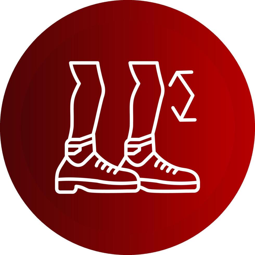 Bending Line Button Icon vector