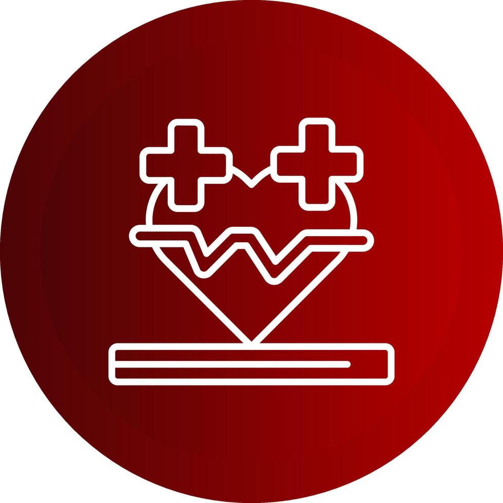 Medical Line Button Icon vector