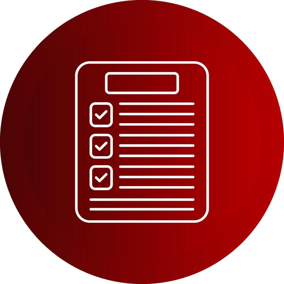 Results Line Button Icon vector